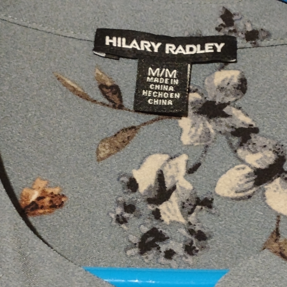 HILARY RADLEY FLORAL PRINT LONG SLEEVE SHIRT